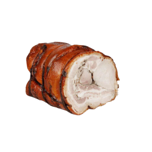 Porchetta cuite au feu de bois